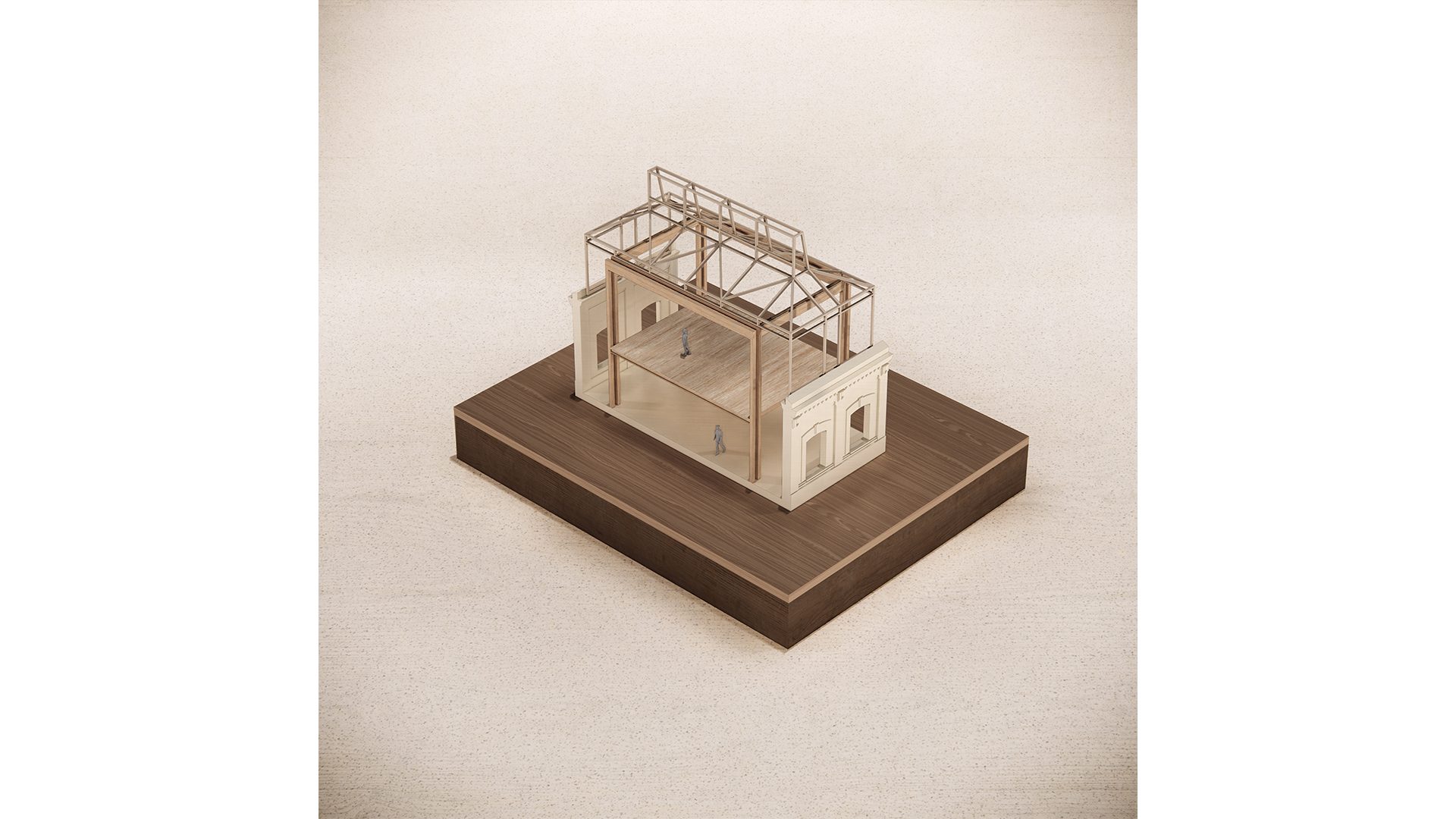 arquitectura-bioclimatica-rehabilitación-madera-maqueta-estructura-clt-museo-memoria-democratica-madrid-2025-02
