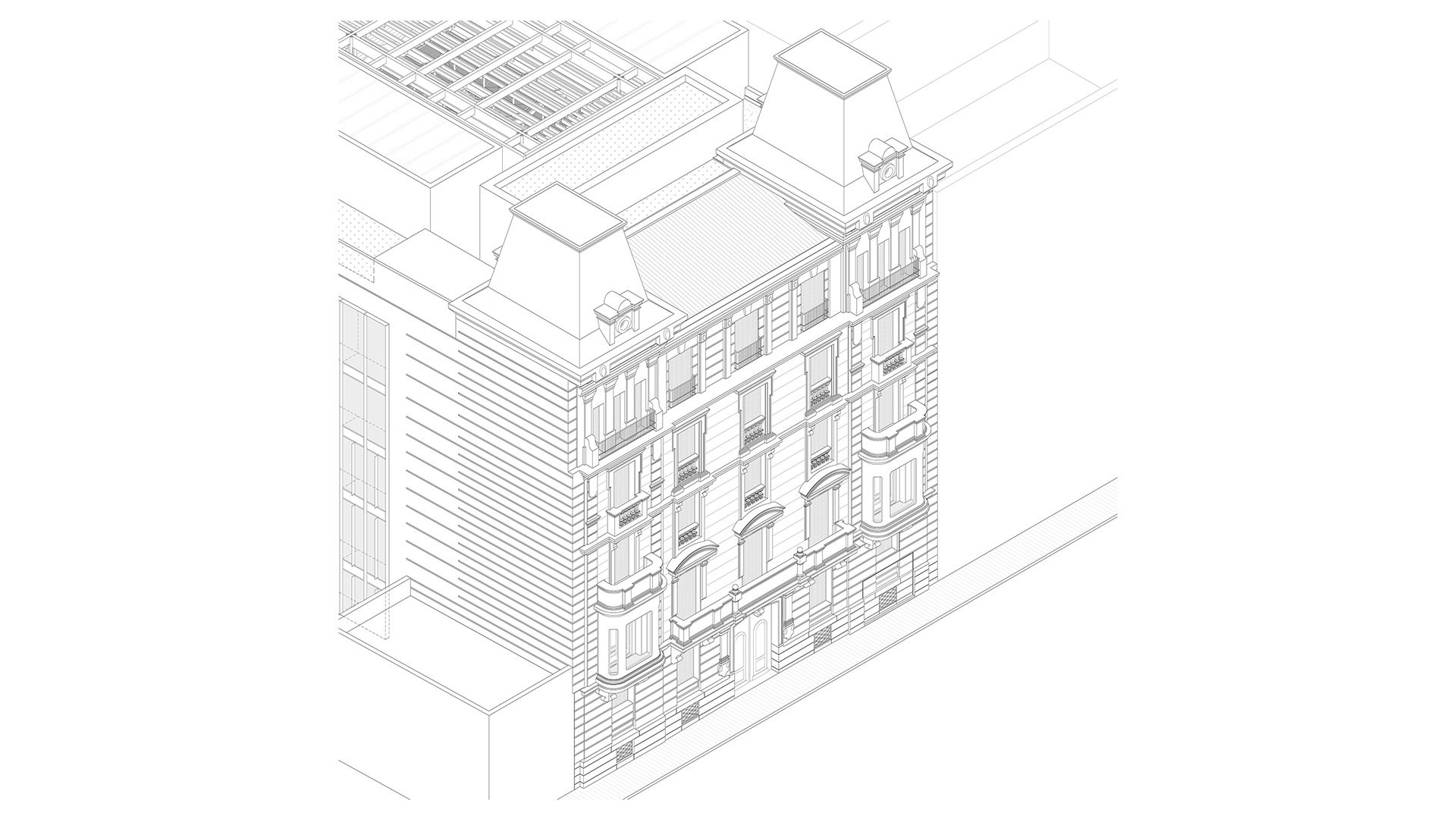 arquitectura-dibujo-axonometrica-rehabilitación-historico-oficinas-passivhaus-lled-ais-paseo-castellana-19-madrid-sostenibilidad-01