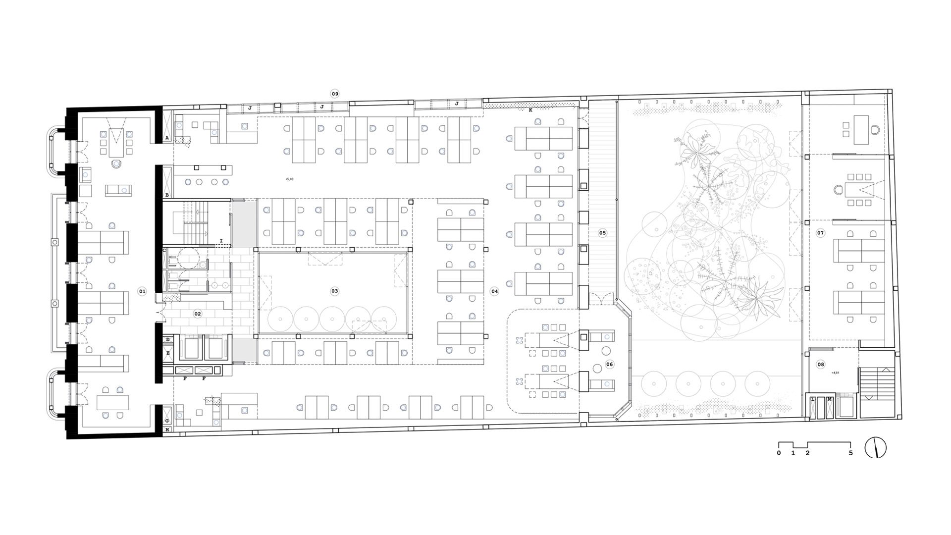 arquitectura-dibujo-planta-tipo-rehabilitación-historico-oficinas-passivhaus-lled-ais-paseo-castellana-19-madrid-sostenibilidad-01