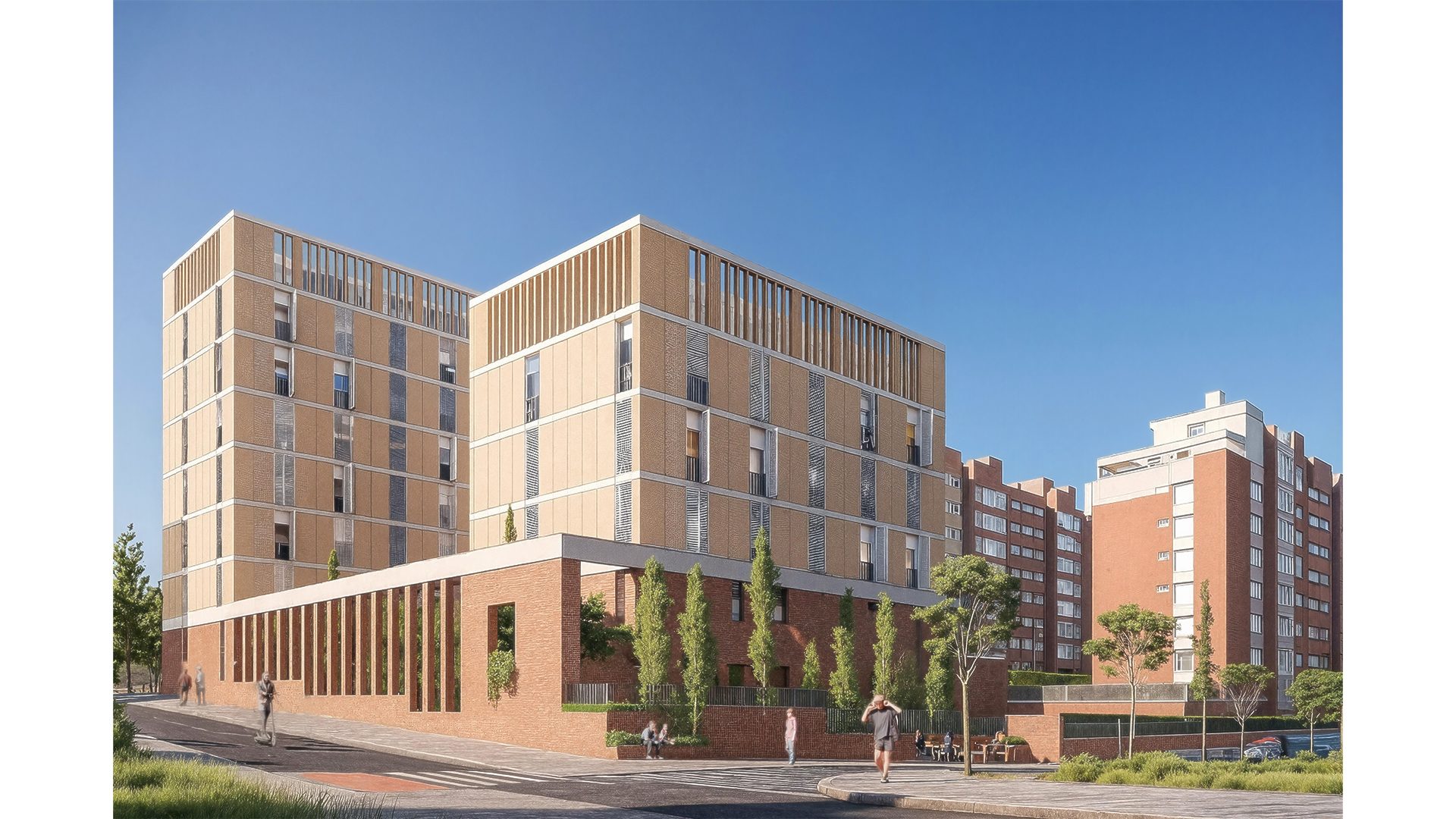 exterior-EMVS-carabanchel-madrid-vivvienda-social-bioclimatica-industrualizada-ceramica-hormigon-arquitectura-sostenible
